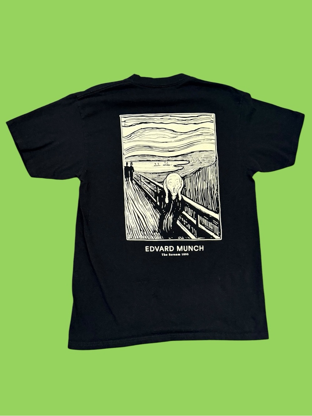Brandmakers Edward Munch The Scream Artwork Shirt Black Small
